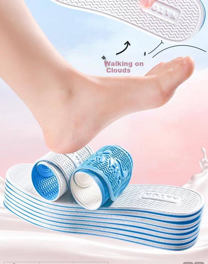 Footprint Tribe Barefoot Magic Insoles Men's Summer Breathable Sweat-Absorbing Odor-Resistant Latex Non-Stick Insoles Size 39-40 [2 Pairs] 2