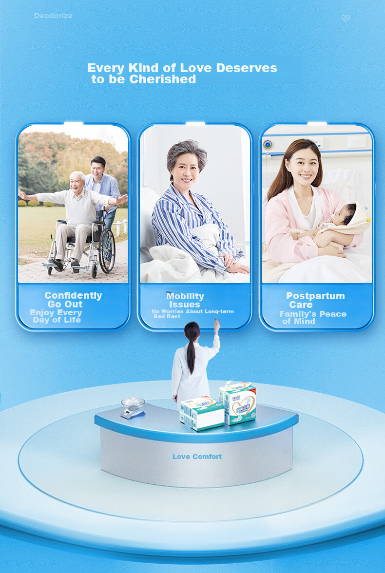 Aishule Odor-Resistant And Antibacterial Adult Pull-Up Diapers M 24 Pieces, Underwear-Style Disposable Diapers for Elderly, Pregnant Women And Men And Wome 16