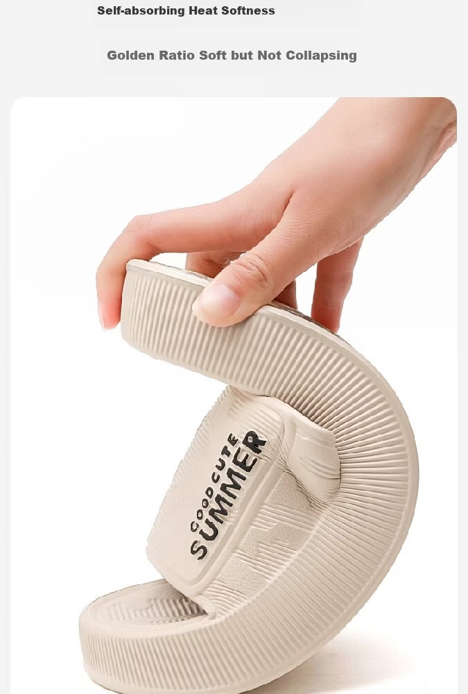 Huamei Comfortable Walking Slippers Unisex Home Shower Non-Slip Bathroom Indoor Outdoor Couple Sandals HM633 Yellow Size 36-37 10