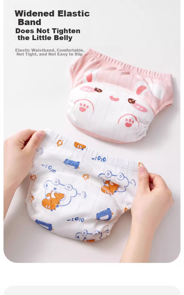 Kidsneed Baby Training Pants Potty Training Leak-Proof Washable Unisex Diaper Pants Waterproof Underwear 11