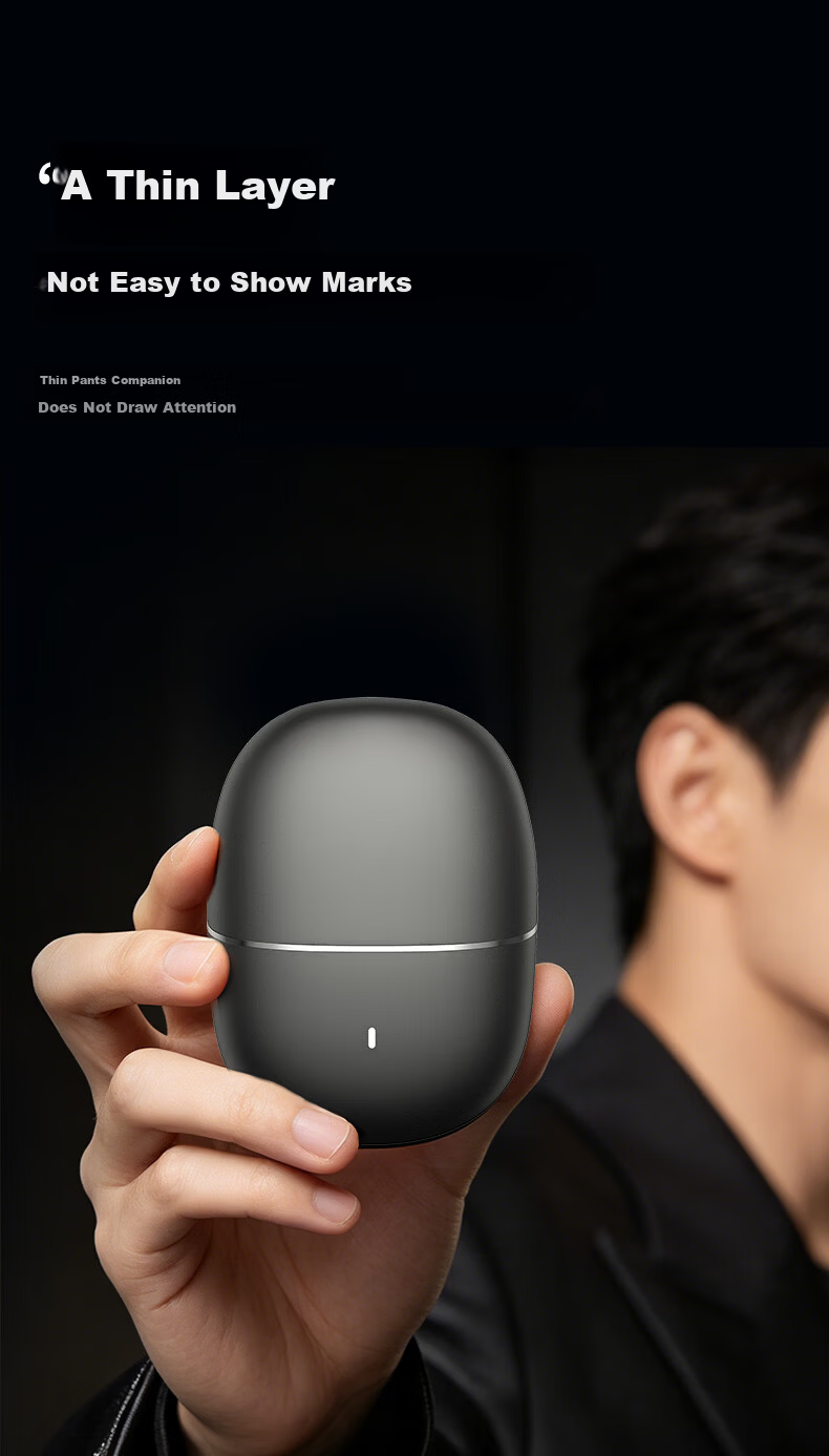 Hongmeng Smart Choice Reciprocating Electric Shaver Little Giant Egg FLYX Black Portable Electric Razor Travel Gift for Men Father's Day Huawei Smart Life Compatible 12