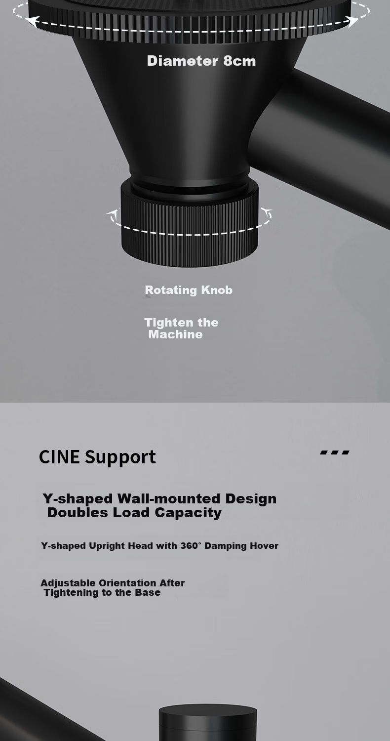CINE Heavy-Duty Floor-Standing Projector Mount for Home, Wall-Mounted for Bedside, Compatible with XGIMI RS20 RS30, Dangbei X7 Pro, JmGO N3 N5, Hisense C3, Big Eye Orange, Hidden Bracket PB29L Black 5
