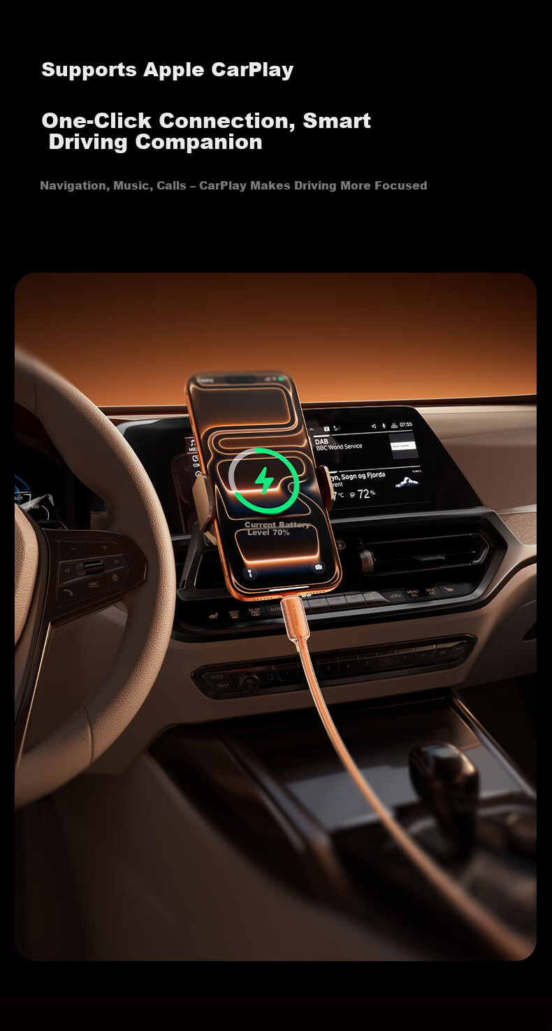 Torras Apple 17 Charging Cable [Little Ice Line · Low Temperature Protection] iPhone 16 Pro Max Data Cable Dual Type-C 60W Fast Charger Compatible with All Apple Models Car Fast Charging 7