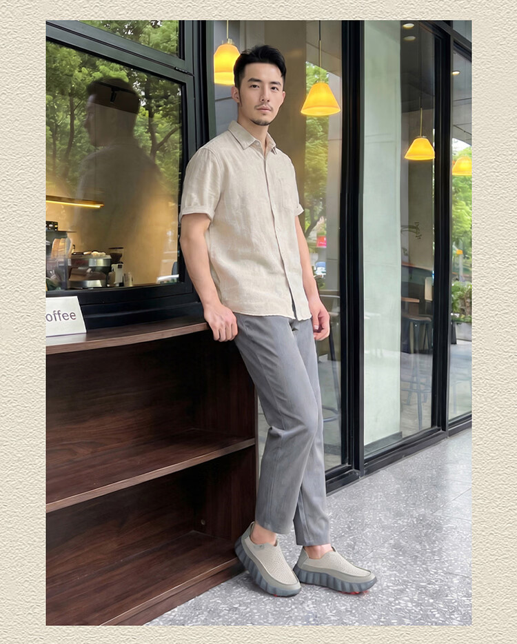 Seven Wolves Summer Breathable Men's Shoes 2026 New Style Perforated Hollow Slip-On Lightweight Comfortable Sports Sandals 18