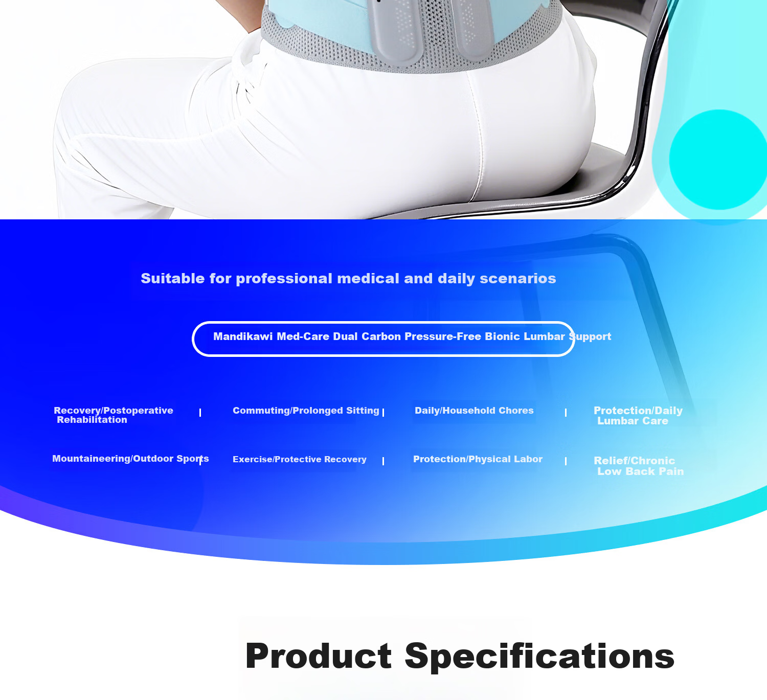 Mdikawe Year of the Horse Gift Box Lumbar Support Belt for Herniated Disc Deadlift Squat Medical Grade Waist Trainer for Prolonged Sitting 16