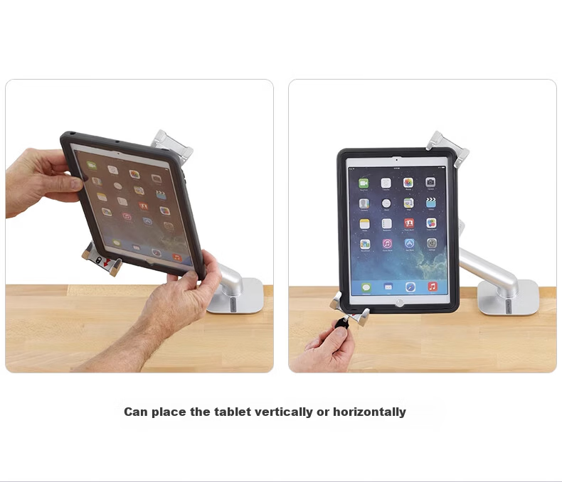 Aegis 45-460-026 Lockable Tablet Stand Office iPad Holder 10
