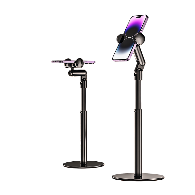 BZBC Phone Stand 2026 New Live Streaming Adjustable Metal Desktop Holder Lift Telescopic Rotatable iPad Tablet Selfie Support Bracket