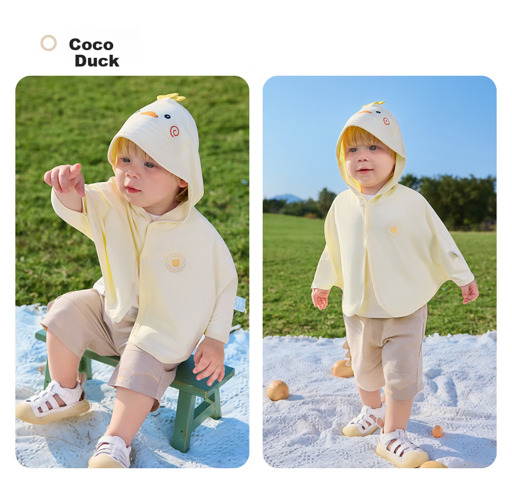 Betis Baby Sunscreen Jacket 2026 New Breathable Sunshade Cape Lightweight Children's Sun Protection Clothing Boys and Girls Skin Jacket 36