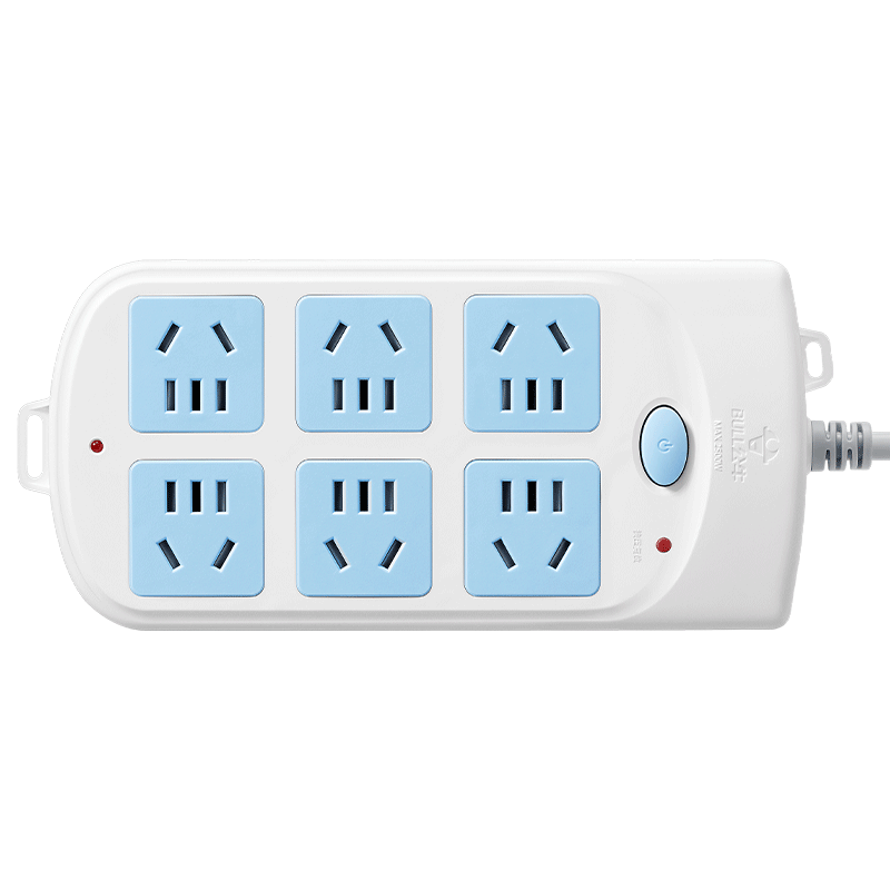 BULL GN-603 Power Strip/Extension Cord/Surge Protector, 6 Outlets with Master Switch, 3 Meters Long, Overcurrent Protectio