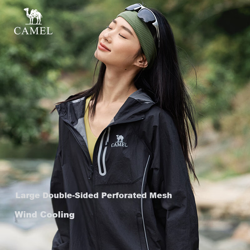 Camel Iceberg Sunscreen Jacket Pro Wang Junkai Edition Cooling Waterproof UV Protection Lightweight Skin Jacket M35BK07069