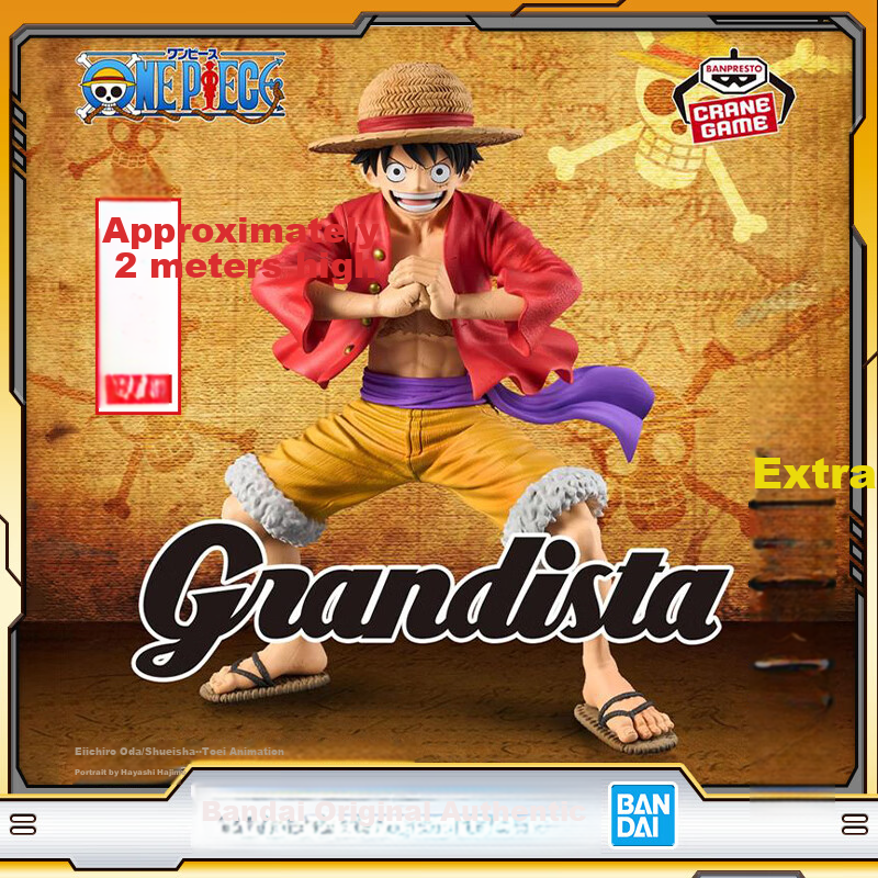 BANDAI One Piece Grandista Monkey D. Luffy Boys Toy Figure Birthday Gift