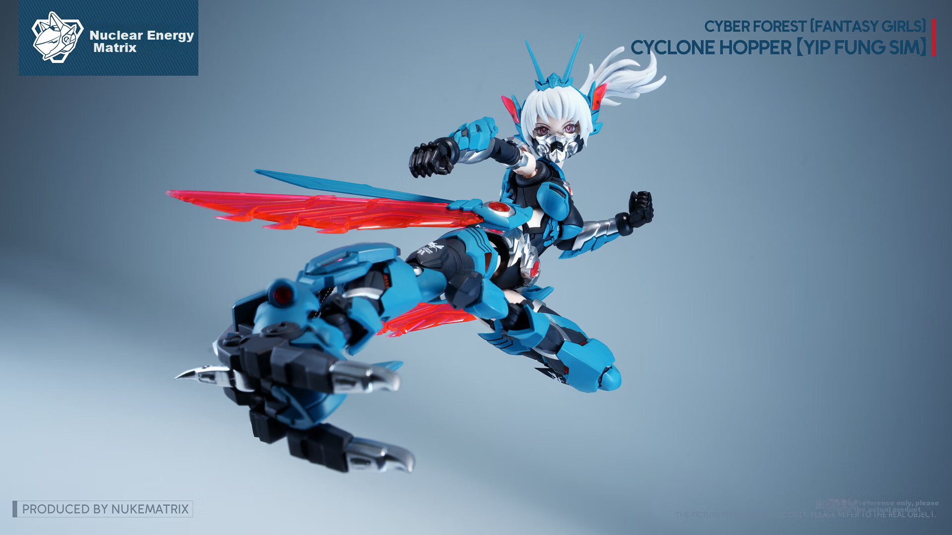 Nuke Matrix Cyber Forest Hurricane Locust Leaf Wind Chan Assembled National Creative Mecha Girl Model 3