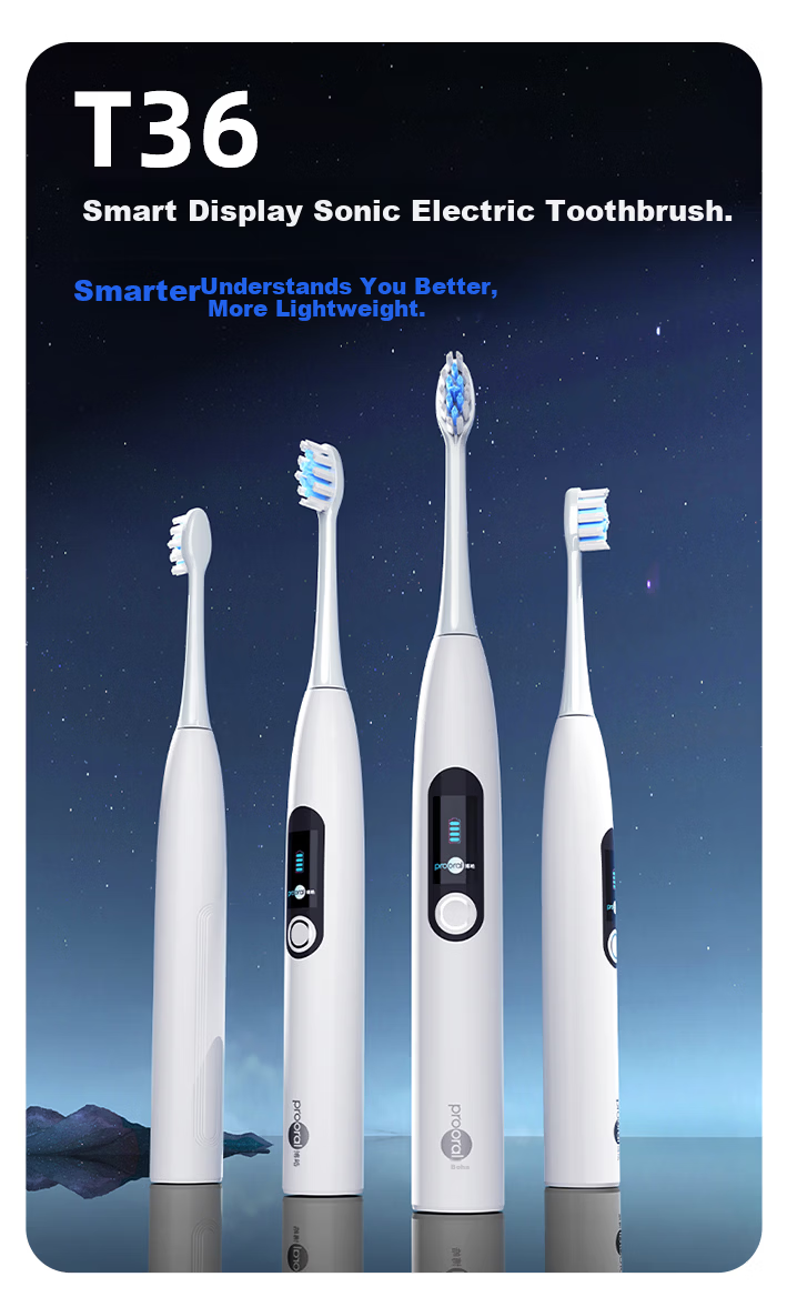 Bohao T36 Electric Toothbrush Smart Sonic with Screen Adult Automatic Toothbrush Price Guarantee 618 1