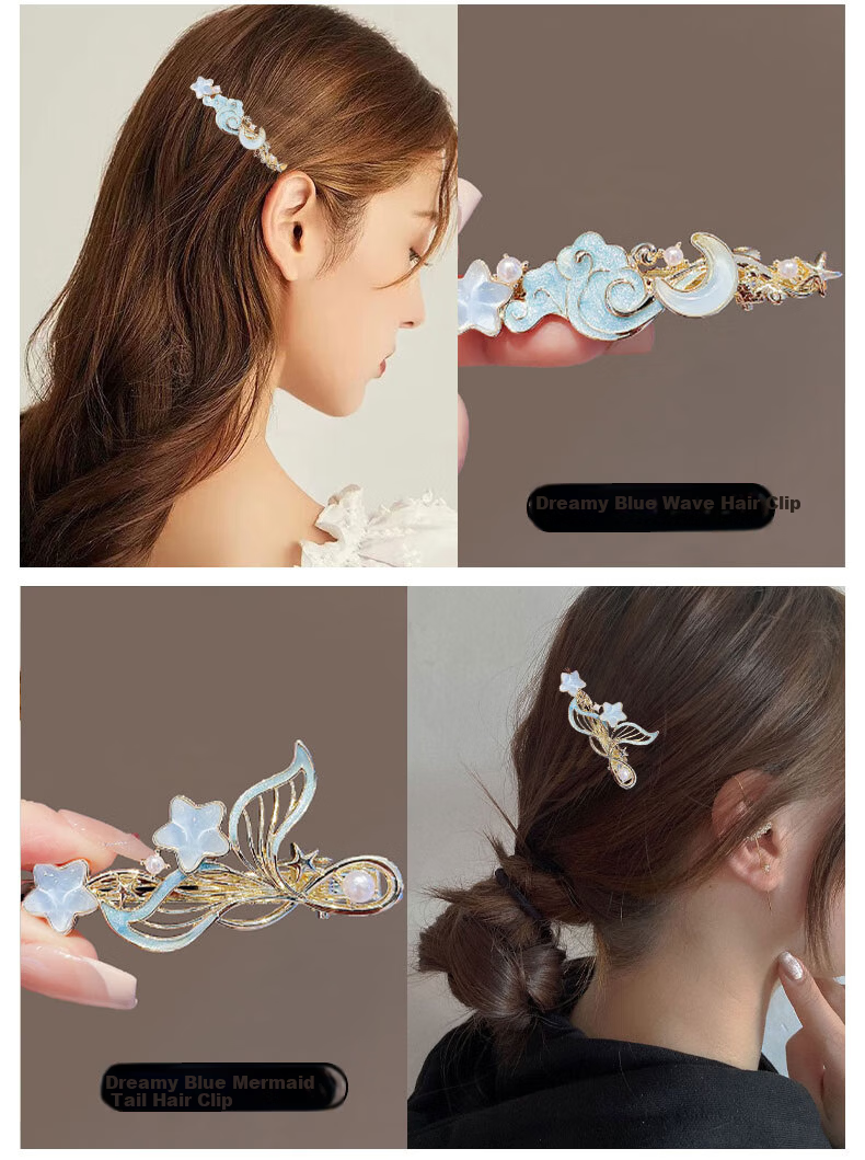 Enchanting Cat Hair Clip Back of Head 2026 New Hairpin Claw Clip Shark Clip for Girls Birthday Children's Day Gift High-End 5