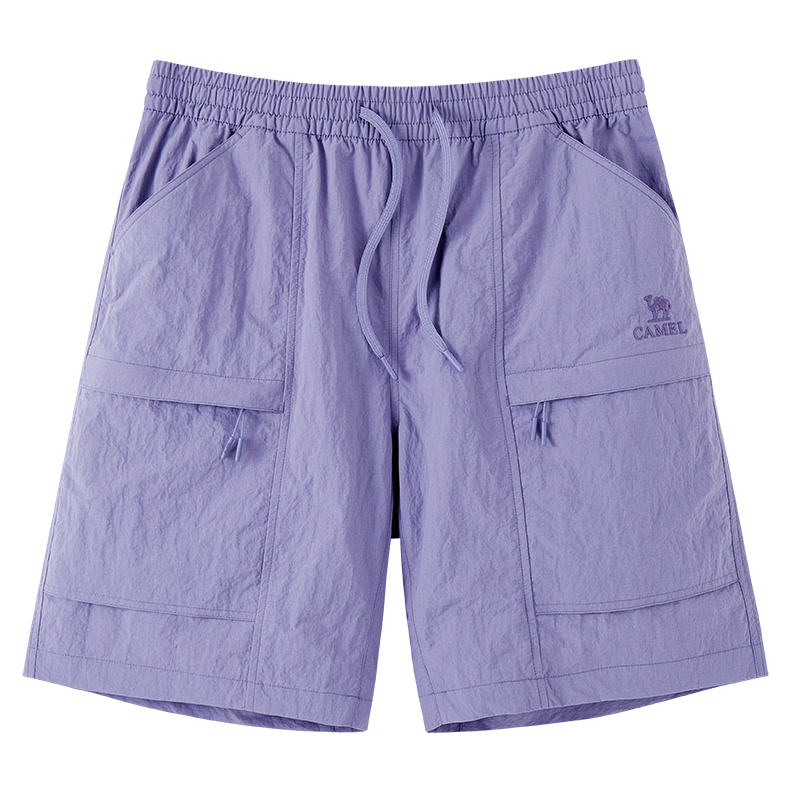 CAMEL Men's Cooling Workwear Shorts, Summer Sun Protection, Loose Straight-Leg Quick-Dry Casual Five-Point Pants M15BD00012