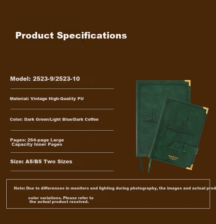 HERO A5 Business Notebook Thickened Hard Cover Soft Leather Simple High-End Gift Meeting Portable Office Stationery Lined Tearable Diary Journal Binder 1