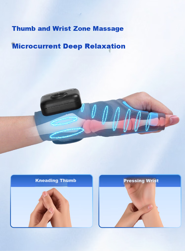 Keliang Hand Massager Wrist Massager Thumb Tenosynovitis Brace Pulse Heat Therapy Left Hand Model Birthday Gift for Mom Girlfriend Price Protection 618 3