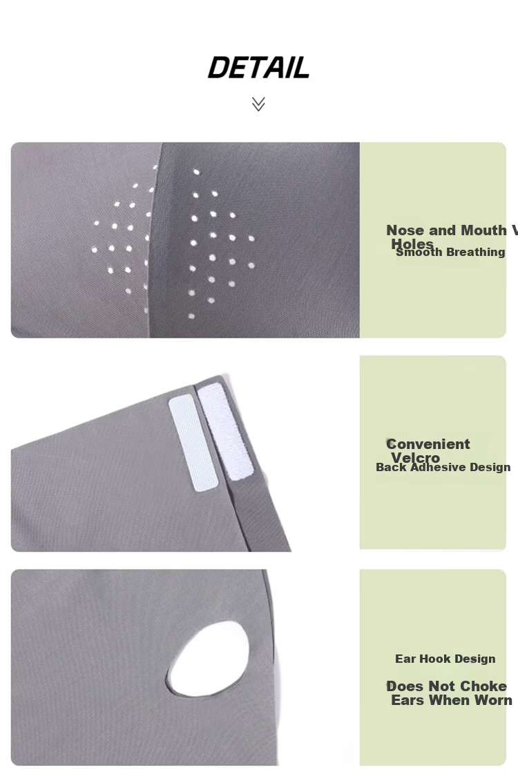 Dusenna Sunscreen Face Mask Unisex Ice Silk UV Protection 3D Sunshade Breathable Eye Protection for Running and Cycling 6