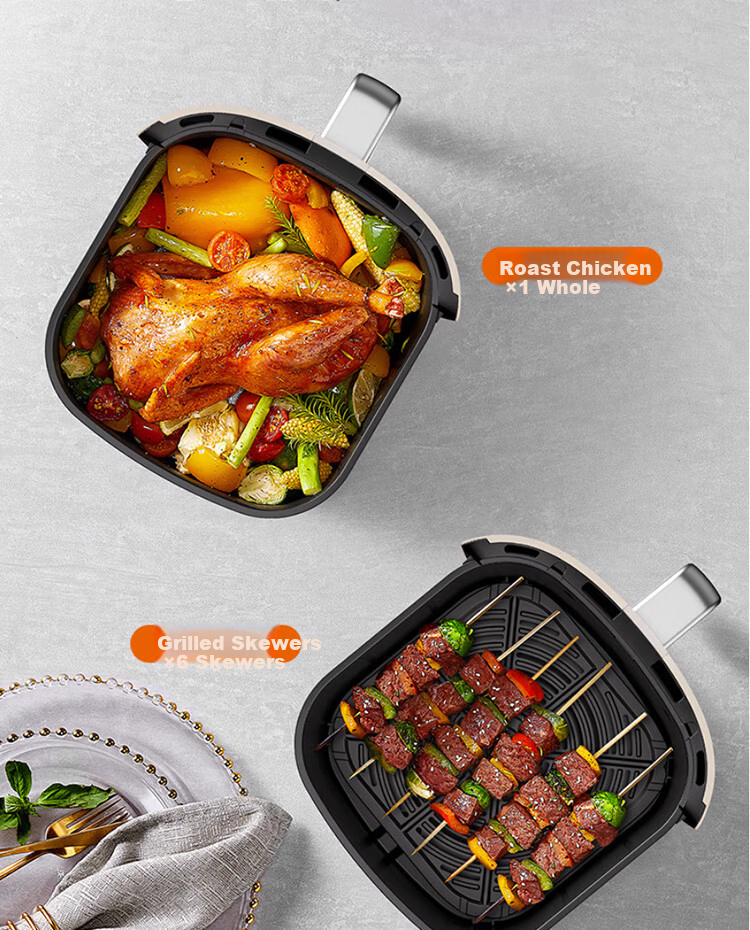 Joyoung Air Fryer Household Smart Multifunctional Steam Oven Combo Oil-Free Fryer 6L French Fries Machine KL-J63A 2