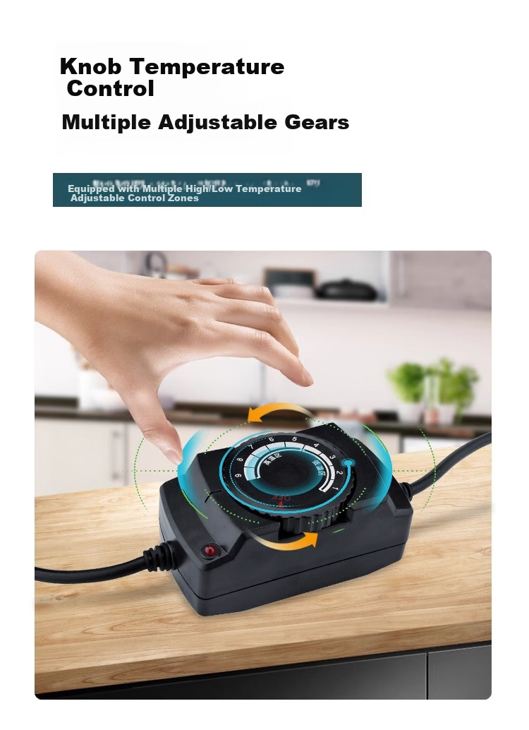 Jingqingfu Electric Buffet Warmer Plate Square Self-Service Buffet Stove Heating Plate with Adjustable Temperature Control Jingcang 4