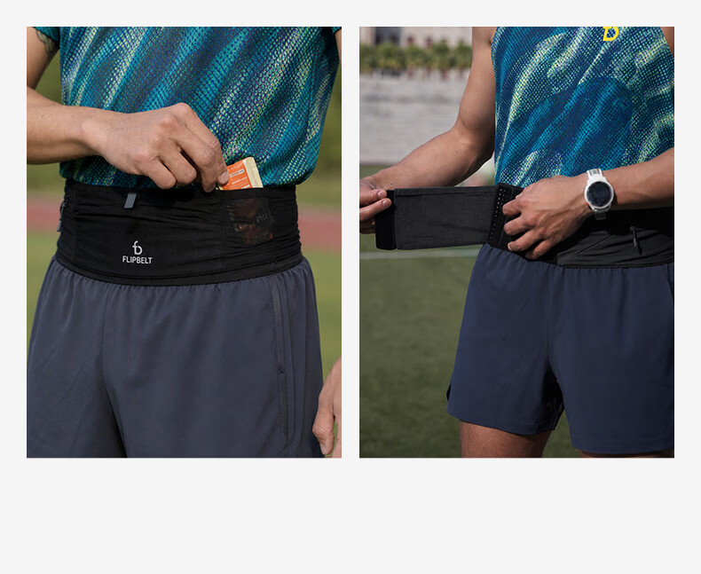 Feibit Air Waist Bag 2.0 Unisex Running Gear Marathon Waterproof Small Size Phone Bag Classic Black XS-M 7
