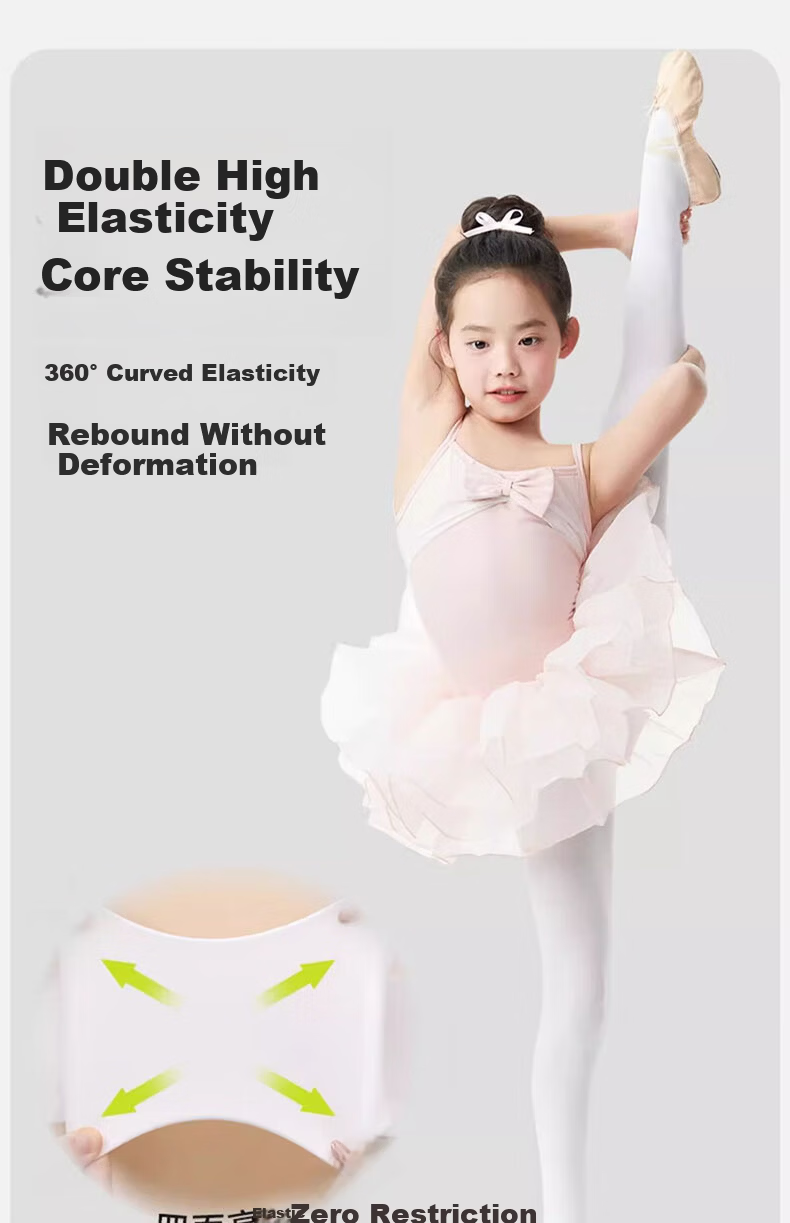 Mianqixiong Children's Dance Socks Spring and Autumn Thin White Tights Summer Leggings Girls Pantyhose for Dance Practice 15
