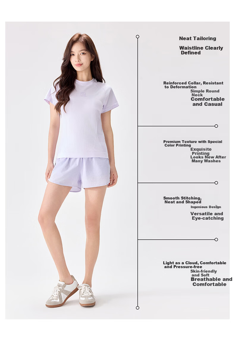 Langsha Women's Short Sleeve Summer Quick-Dry T-Shirt 10A Antibacterial Moisture-Wicking Ice Cooling Breathable Sports Running Top NS1940 12