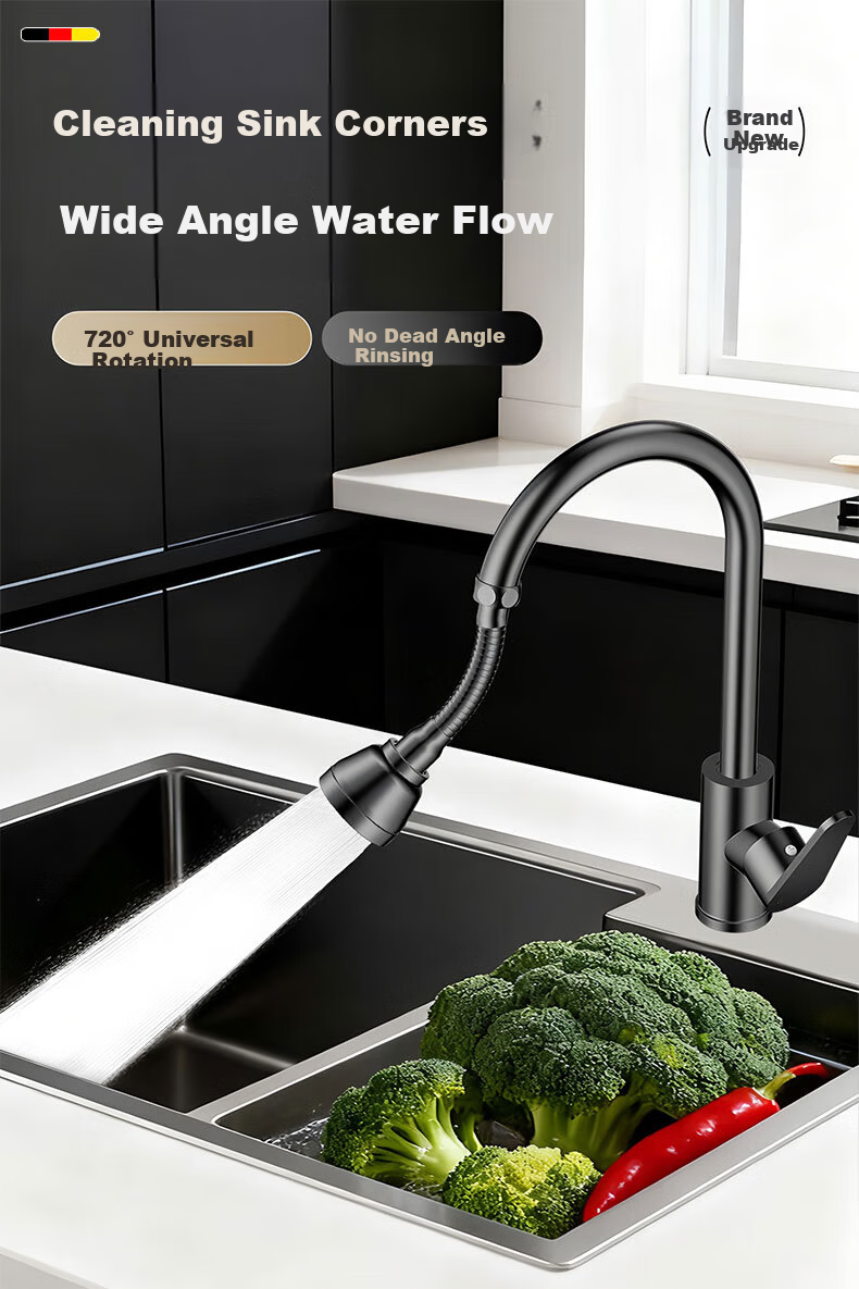 HOMK [Germany] Faucet Aerator Basin Faucet Extender Universal Connector Splash-Proof Kitchen Use 10