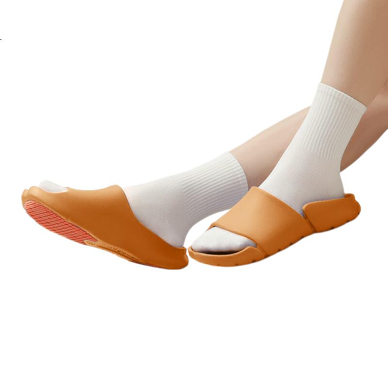 KENROLL Unisex Home Anti-Slip Slippers Fashion Birken Casual Toe-Separated Sandals Chocolate Brown 44-45 (275mm)