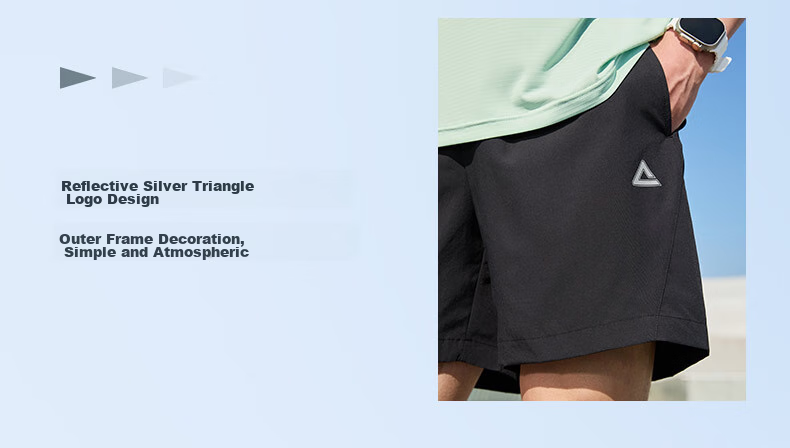 PEAK Quick-Dry Shorts for Men, Summer Running Sports Loose Badminton Pants, Casual Breathable Knee-Length Shorts DF352291 5