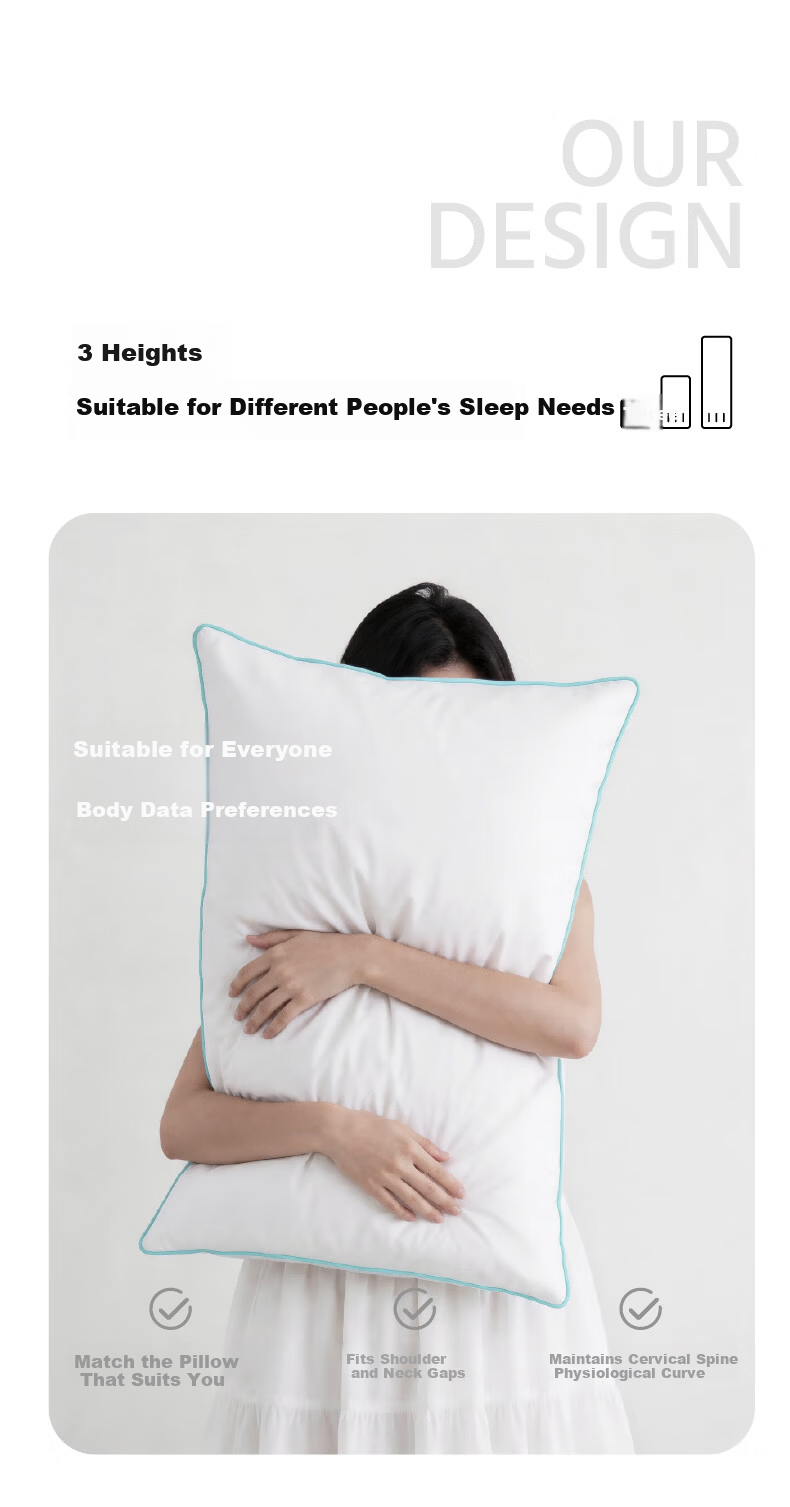 Huisui Corn Elastic Pillow Antibacterial Mite-Resistant Class A Adult Home High Resilience Pillow Core Single Pair Pack of 2 3