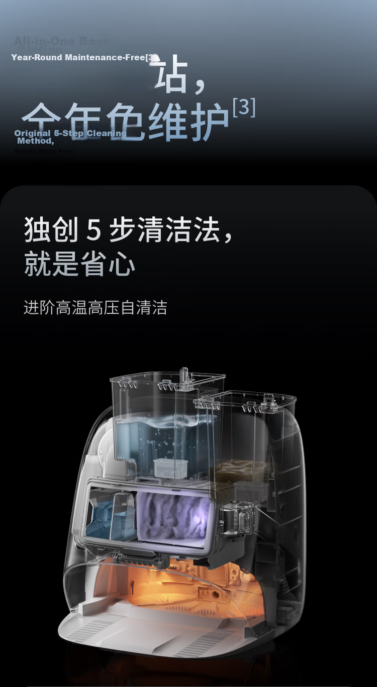 DJI ROMO 2 Series AI Sweeping and Mopping Robot ROMO A2 Ultra-Thin Water Supply and Drainage Version 22