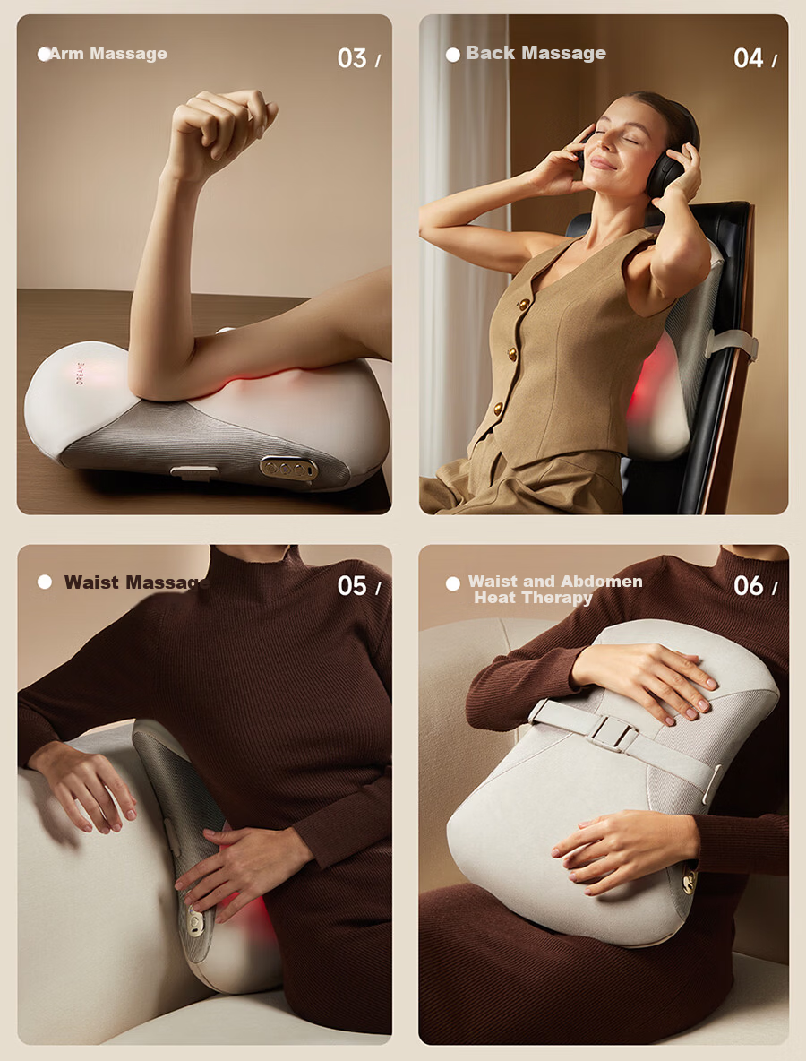 Dreame Smart Waist Massager Cushion Neck Shoulder Waist Back Leg Massager Heat Kneading Waist Protector W30 Practical Birthday Gift for Elders Parents and Friends 18