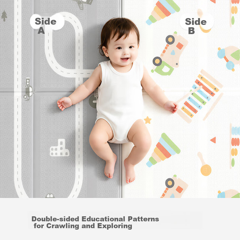 Cute Star Baby Crawling Mat Non-Slip Thickened Odorless Home Play Mat Toy for Boys and Girls Children's Day Gift