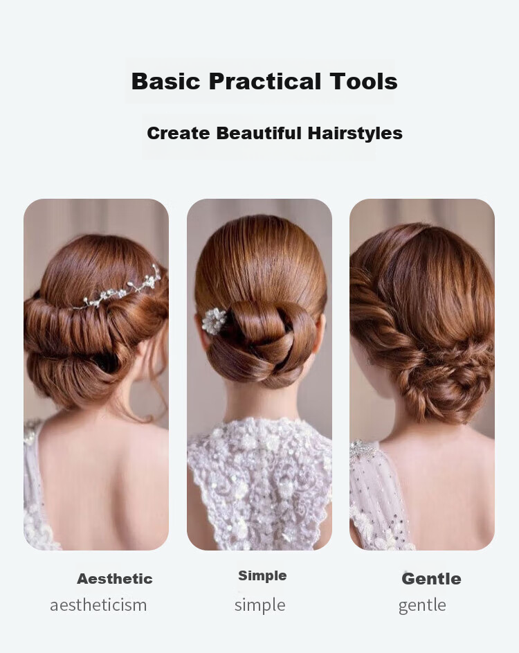 MEIFUYU Hair Clips Set 150 Pieces (Straight Clips + Wavy Clips + U-Shaped Clips) for Updos, Bangs, and Hair Sectioning WH7209 3