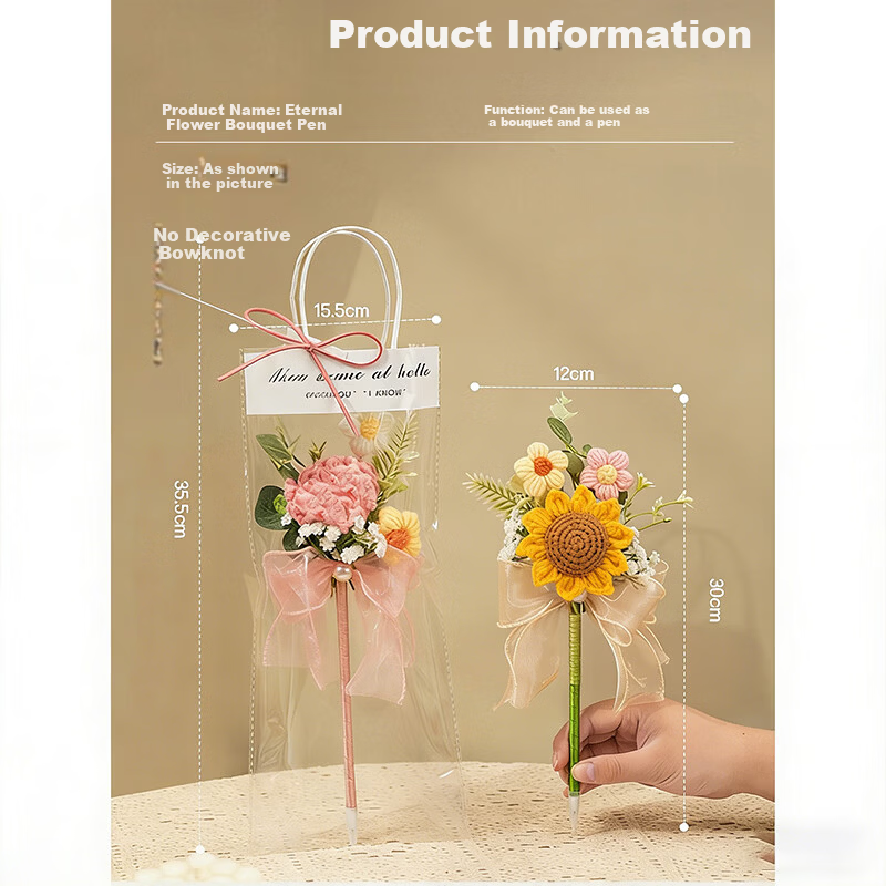 Jiamo Bouquet Pen Handwriting Flower Pen 2026 New High-End Practical Kindergarten Creative Niche Premium Gift Sunflower Children's Day 5