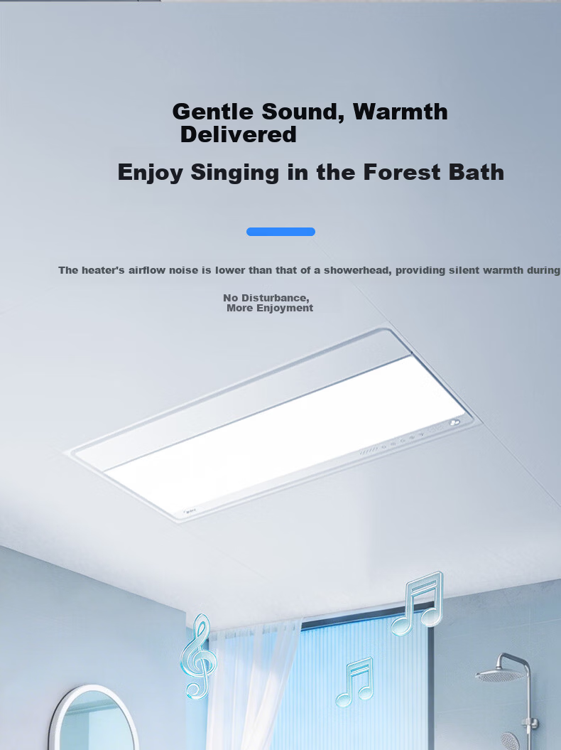 Midea Smart Bathroom Heater S Series Warm Air Lighting Exhaust Integrated Sterilization Deodorization Voice Warm Air Machine AI Human Sensor S3 Pro 12