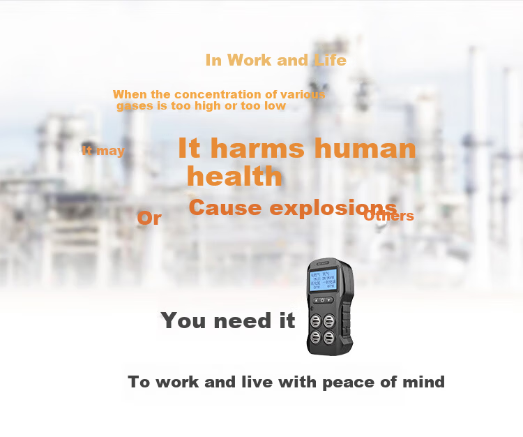 EDKORS 4-in-1 Gas Detector Oxygen Combustible Hydrogen Sulfide Carbon Monoxide Alarm Confined Space Monitor 9