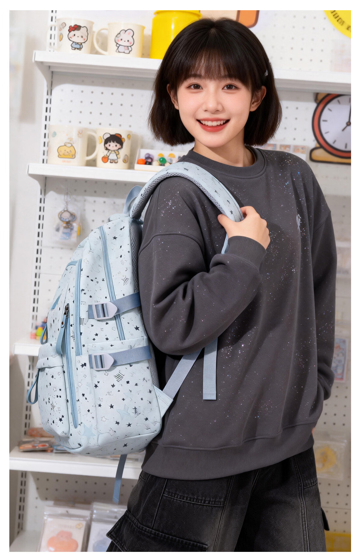 361° Women's Backpack High-Value Fresh Casual Versatile Lightweight Large Capacity School Travel Bag for Middle and High School Students 3