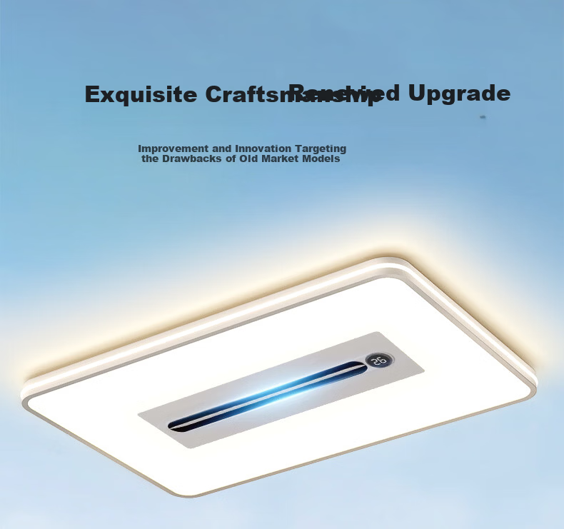 Huipu Eye-Protection LED Ceiling Light without Blades, Puyu Smart Fan Light for Living Room, Bedroom, Study Room, Zhenzhiguang Lighting Fixture 4