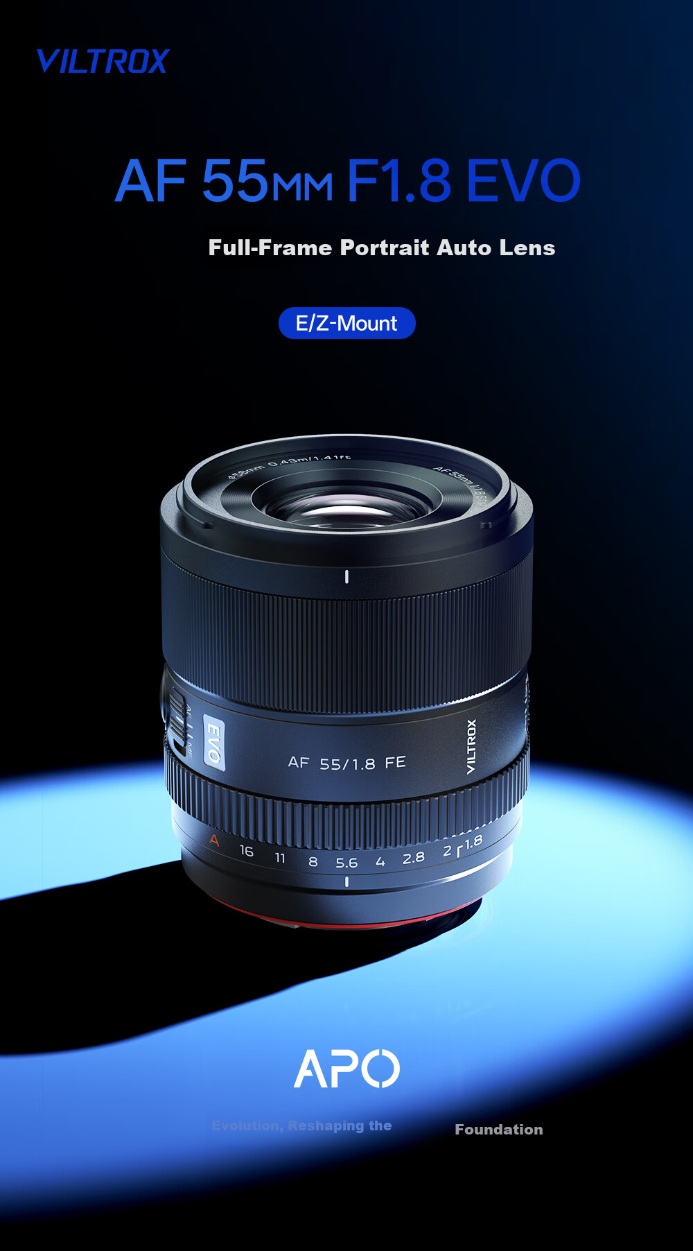 VILTROX AF 55mm F1.8 EVO FE Sony Mount Full-Frame Autofocus Large Aperture Portrait Prime Lens for a7M4 a7CII ZV-E1 Mirrorless Cameras 1