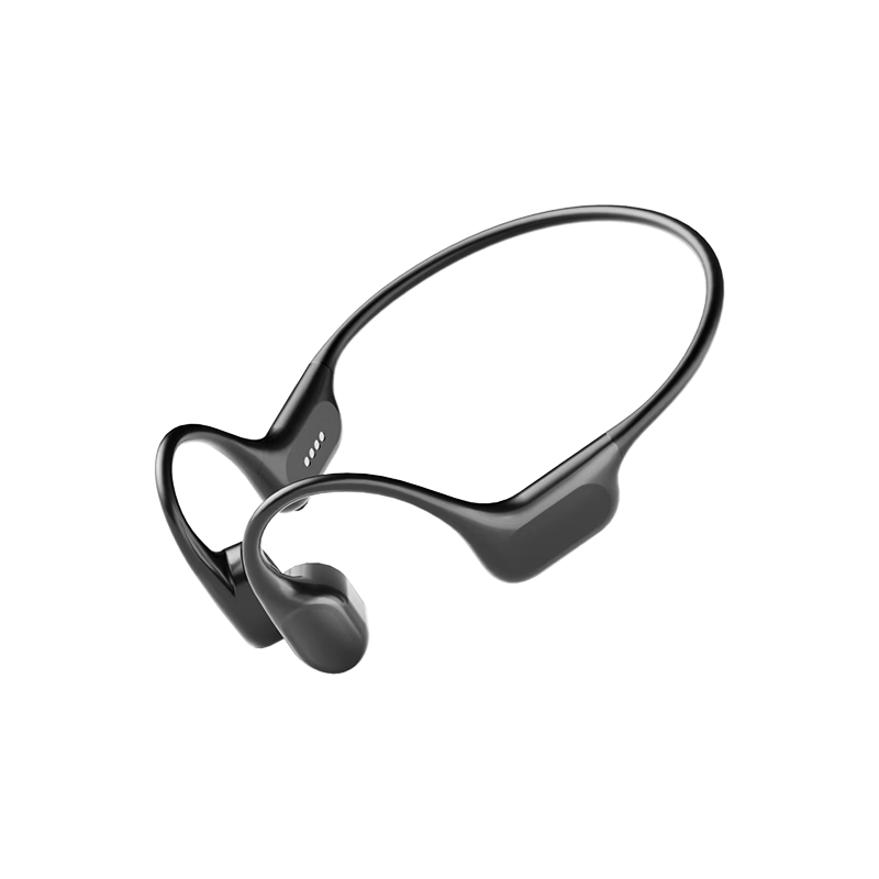 Aiwa AW51 [32GB Large Memory] IPX8 Professional Waterproof Swimming Bone Conduction Bluetooth Headphones, Underwater Sports Wireless Open-Ear Design, Sweat-Resistant, Black