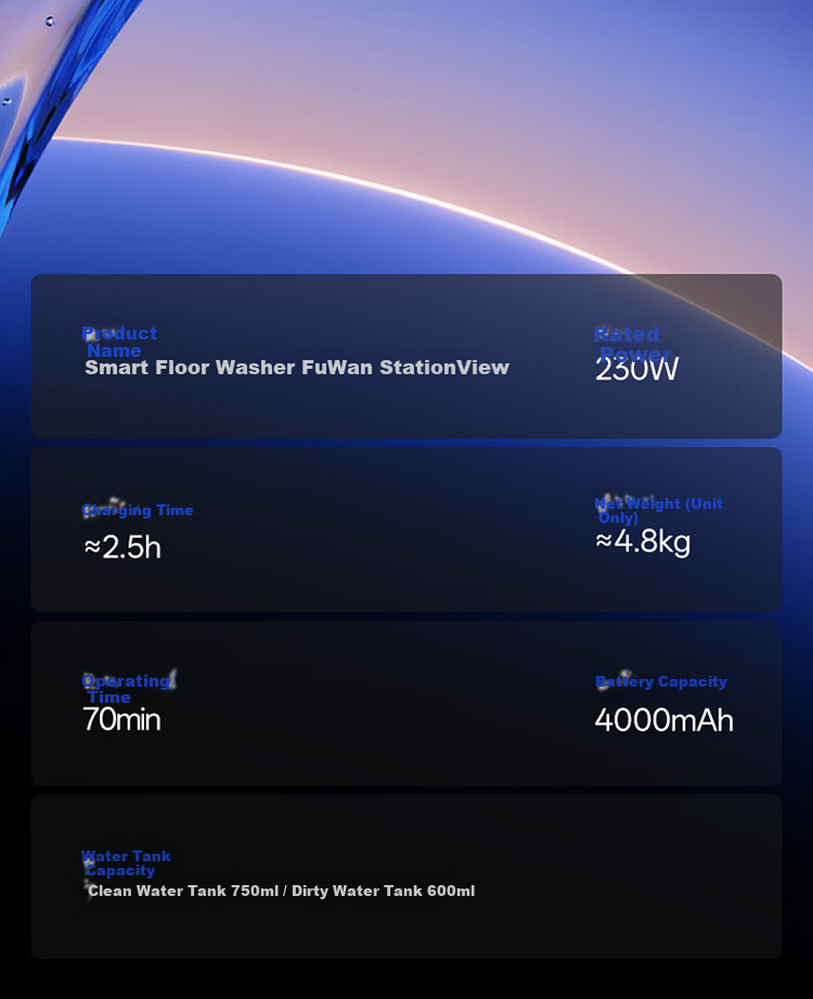 Tineco StationView Auto Water Supply and Drainage Flat Base Floor Washer and Sweeper with Full Chain Self-Maintenance Transparent Space Station Price Protection 618 23