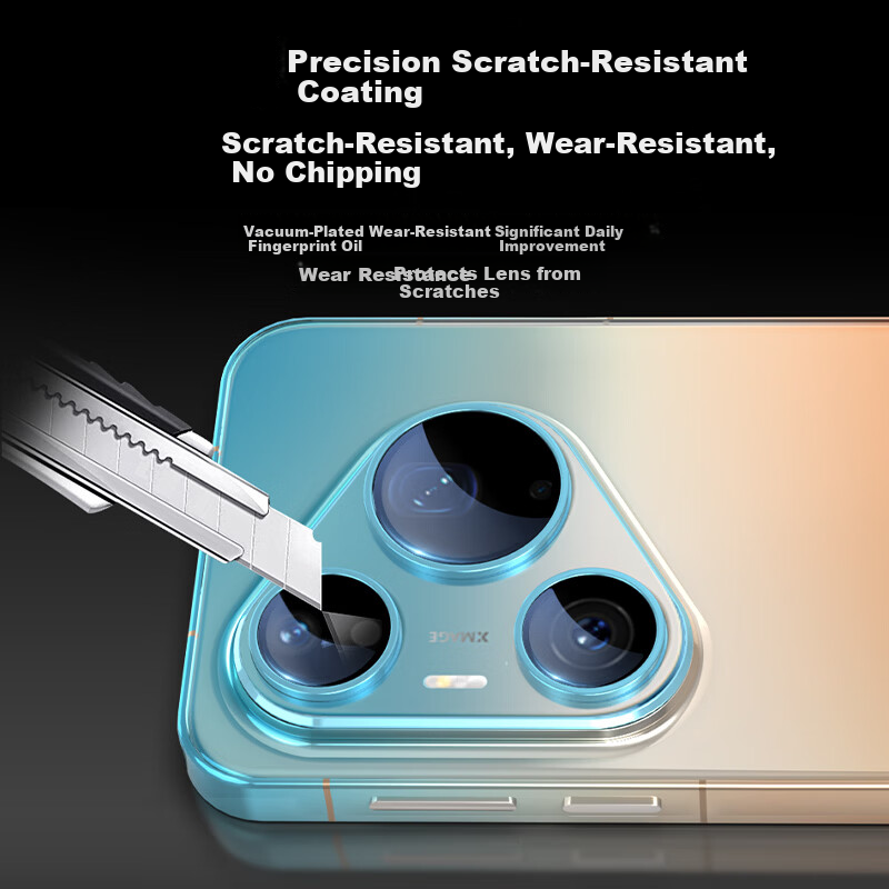 BLUEO AR Ultra-Clear Huawei Pura90pro Lens Protector Pura90pro Rear Camera Lens Film High-Transparency Shockproof Scratch-Resistant Protective Film Graphite Color