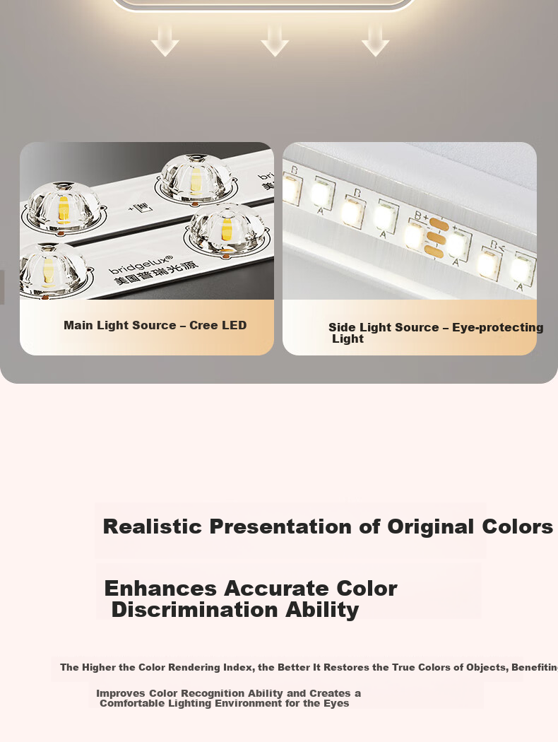 GUJIA LED Bladeless Ceiling Fan Light Integrated Eye-Care Lighting for Living Room and Bedroom 110cm [Installation Included] 8