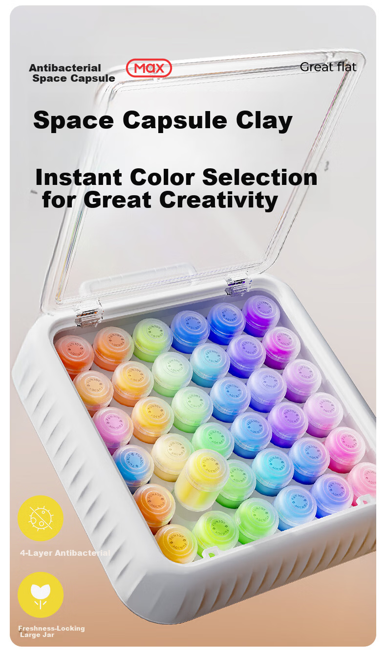 Floating Large Flat Ultra-Light Clay 36 Colors Non-Toxic Odorless Clay Educational Handmade Toy Children's Day Gift 4