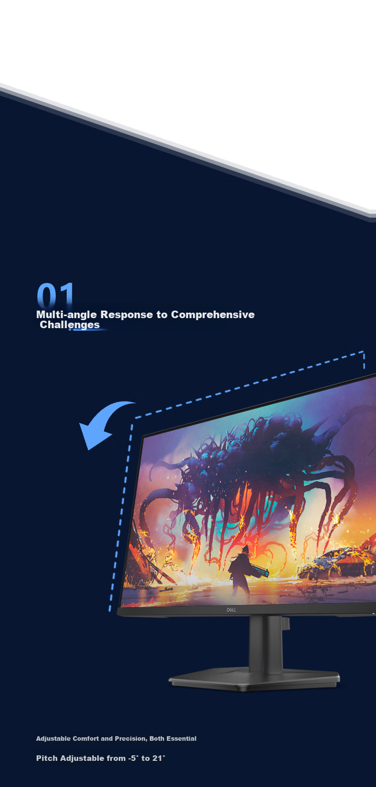 DELL 24-inch Fast IPS FHD 200Hz Low Blue Light FreeSync 99% sRGB Gaming Monitor SE2425HG 10