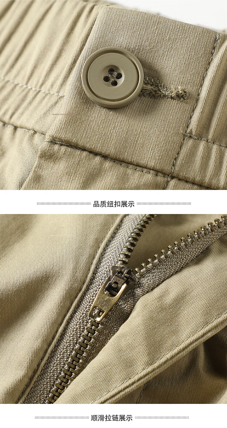 Hodo Men's Summer Casual Fashion Cotton Cargo Comfortable Breathable Versatile Five-Point Sports Shorts 23