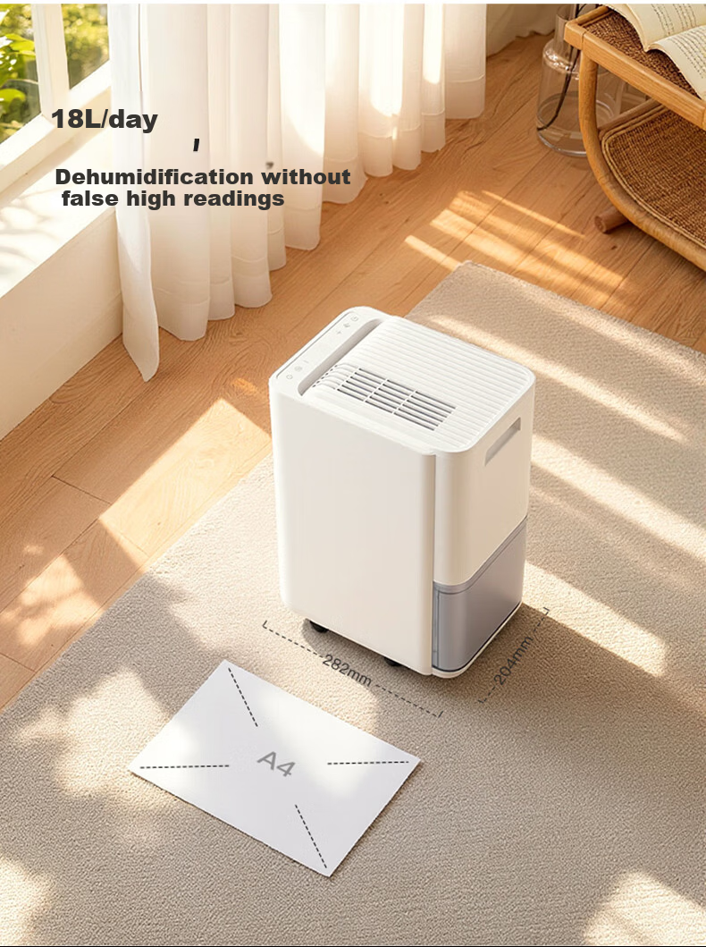 EDISON Dehumidifier 18L Daily Dehumidification for 20-40㎡ Quiet Home Moisture Absorber for Indoor Villa Basement Industrial Small Essential 8