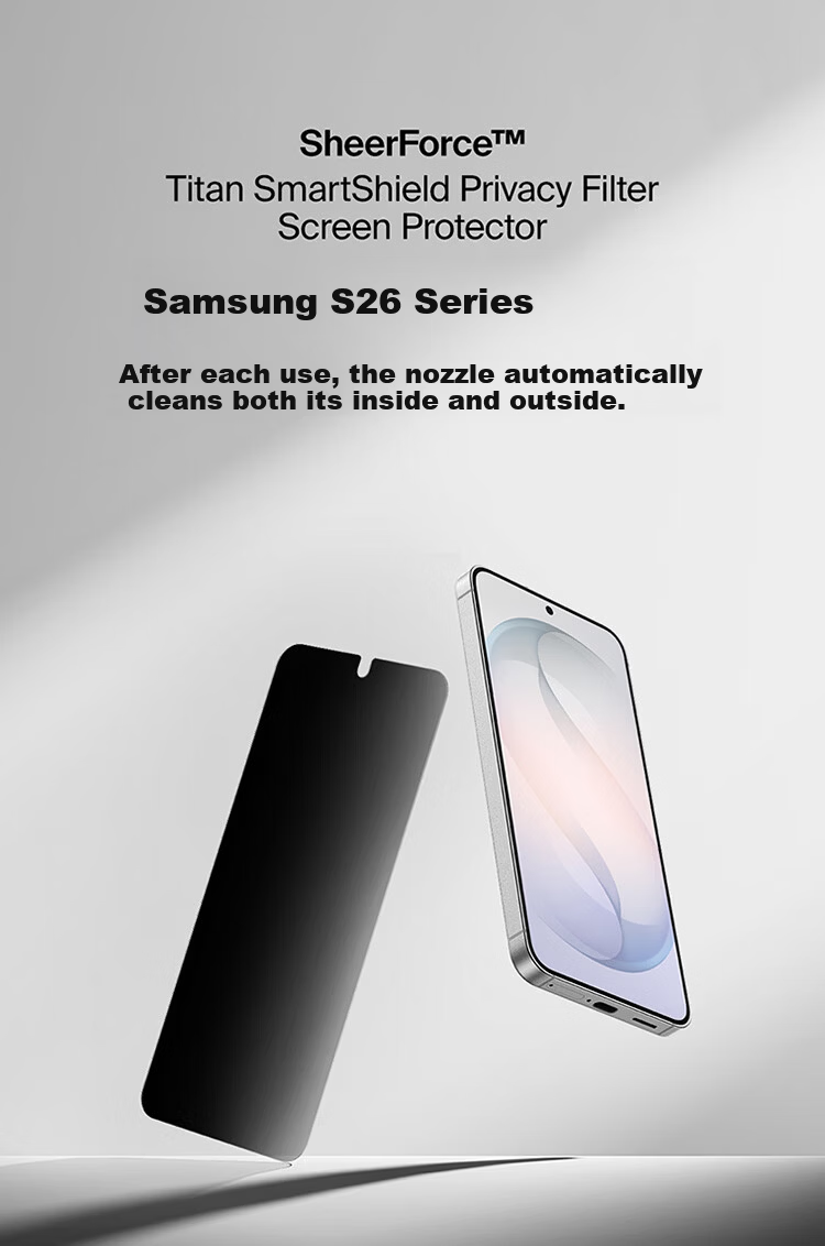 BELKIN Samsung S26 Tempered Glass Screen Protector Anti-Scratch Durable HD AR Anti-Glare Film 1